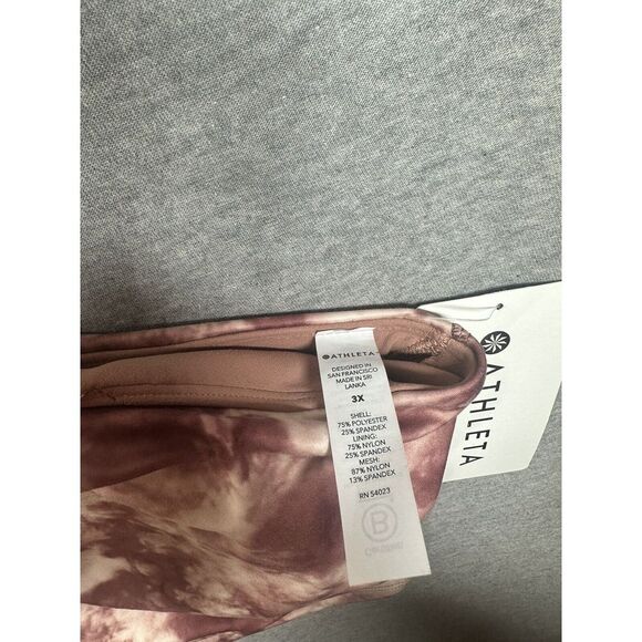 Athleta Conscious Crop Printed D-DD-Tawny Rose-Size 3X-NWT - Picture 5 of 8